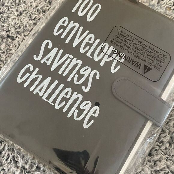 100 Envelope Savings Challenge Binder Budget Planner Money Saving Book - Picture 1 of 7